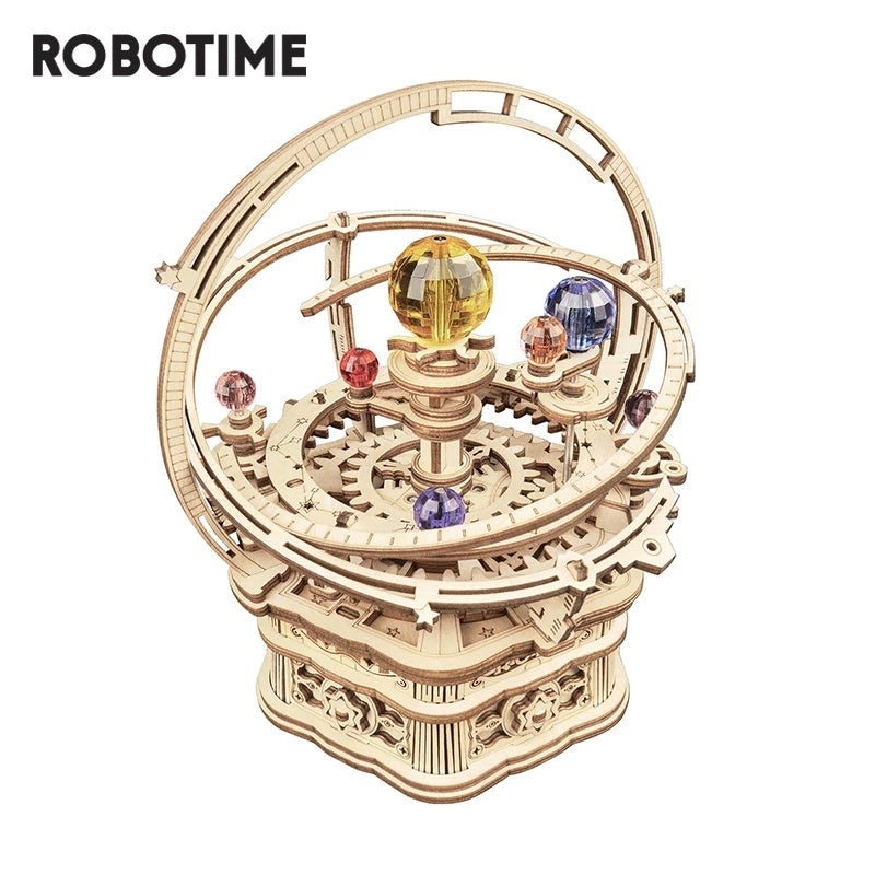 Robotime Rokr Music Box 3D Wooden Puzzle Building Kits Game Assembly Model Toys for Children Kids Birthday Christmas Gifts AMK51